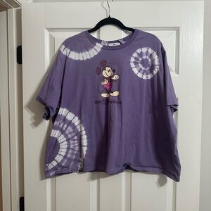 Disney Purple Tie-Dye Mickey Mouse Tee